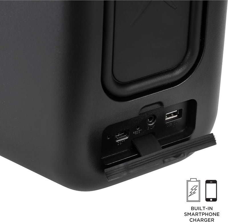 Altec Lansing مكبر صوت وايرلس شوق ويف 60 واط بلوتوث مع بطارية تدوم 6 ساعات، أوضاع حفلات متعددة LED، أوضاع تعزيز الباس المتعددة، مزامنة الحفلات - Image 5